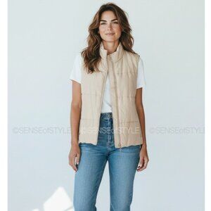 Brunello Cucinelli Reversible Vest Jacket Top Metallic Monili Women size S 40